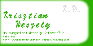 krisztian weszely business card